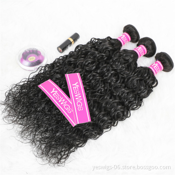Wholesale Brazilian Free Sample Virgin Cuticle Aligned 12a Grade brazilian Hair In China Water Wave Virgin Human Hair Extension